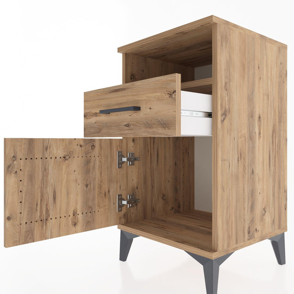 Woodntry Modular Nightstand Pine 44x44x68 cm Functional F15-3