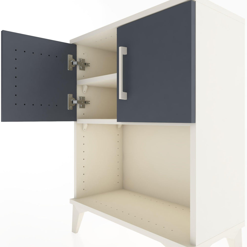 Woodntry Modular Nightstand Moonstone 60x30x68 cm with Cover and Shelf KR16-1