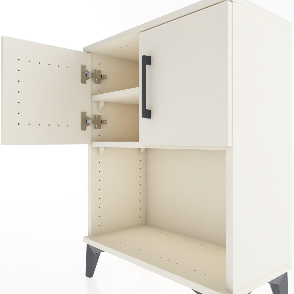 Woodntry Modular Nightstand Moonstone 60x30x68 cm with Cover and Shelf KR16-1