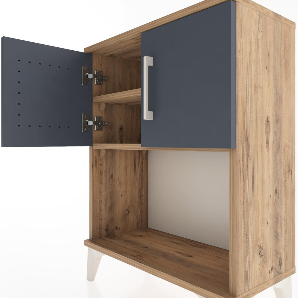 Woodntry Modular Nightstand Pine 60x30x68 cm with Cover and Shelf KR16-3