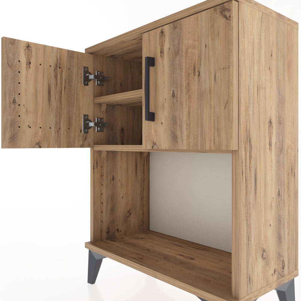 Woodntry Modular Nightstand Pine 60x30x68 cm with Cover and Shelf KR16-3