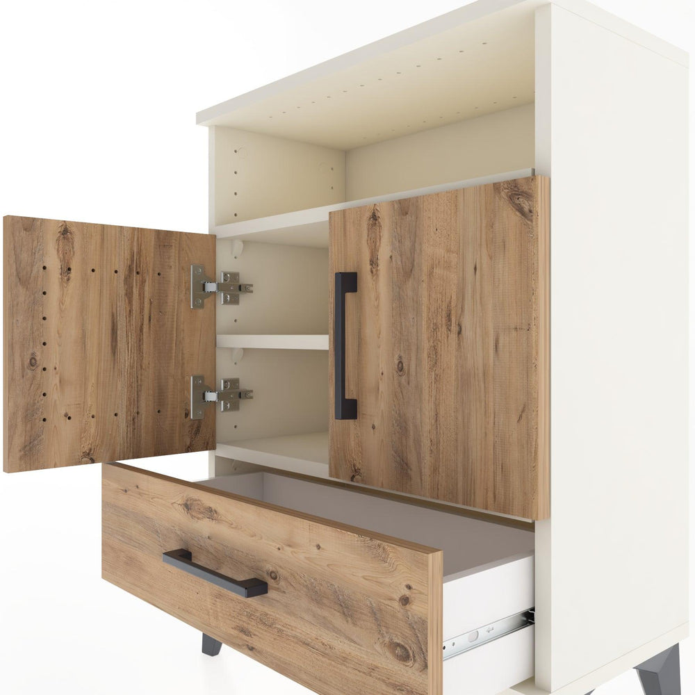 Woodntry Modular Nightstand Moonstone 60x30x68 cm Functional F17-1