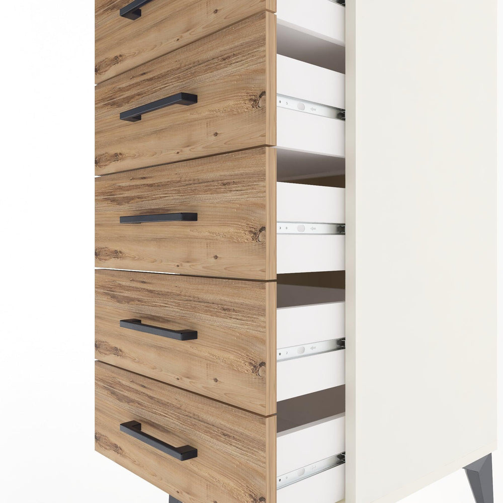 Woodntry Modular Nightstand Moonstone 44x44x84 cm Drawer C17-1