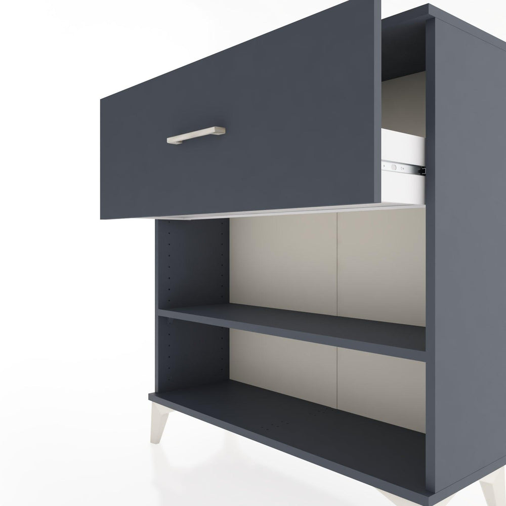 Woodntry Modular Dresser Anthracite 88x30x84 cm with Drawers and Shelves CR17-2