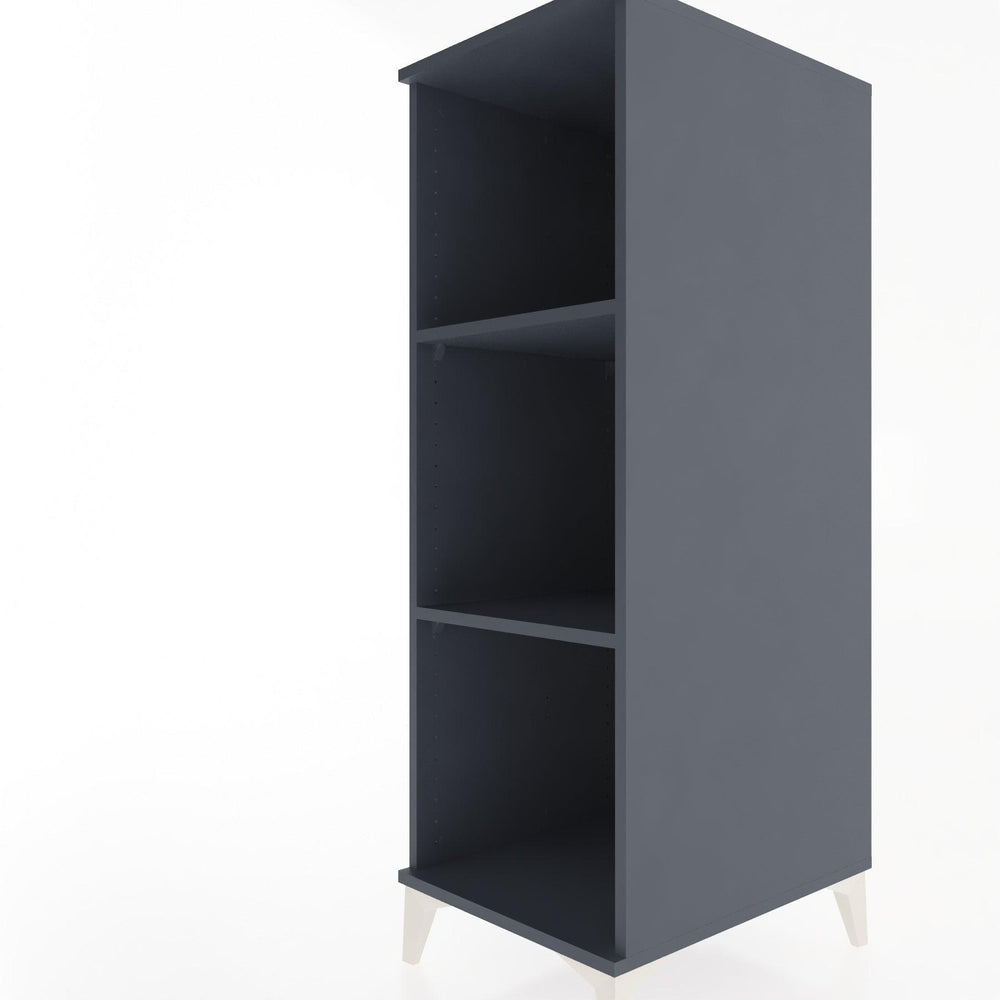 Woodntry Modüler Dolap Antrasit 44x30x122 cm Raflı R67-2