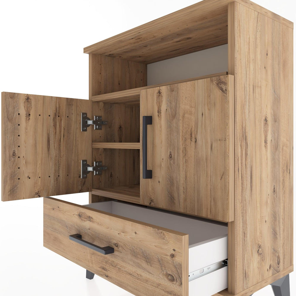 Woodntry Modular Nightstand Pine 60x30x68 cm Functional F17-3