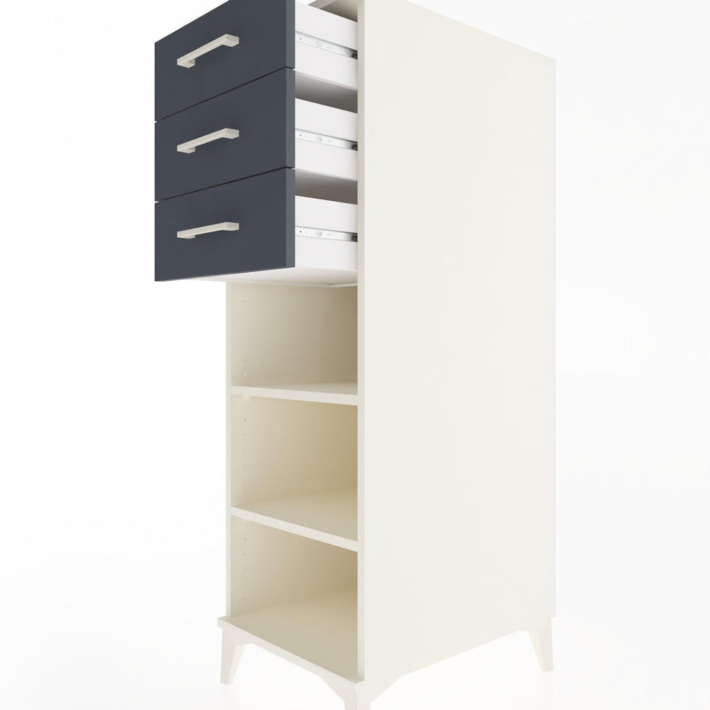 Woodntry Modular Cabinet Moonstone 44x59x122 cm with Drawers and Shelves CR118-1