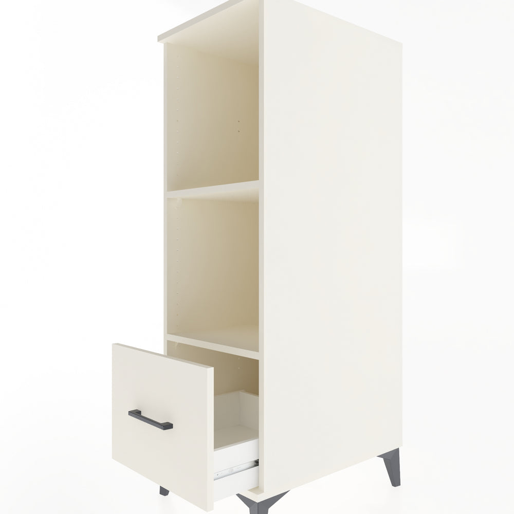 Woodntry Modular Cabinet Moonstone 44x59x122 cm with Drawers and Shelves CR68-1