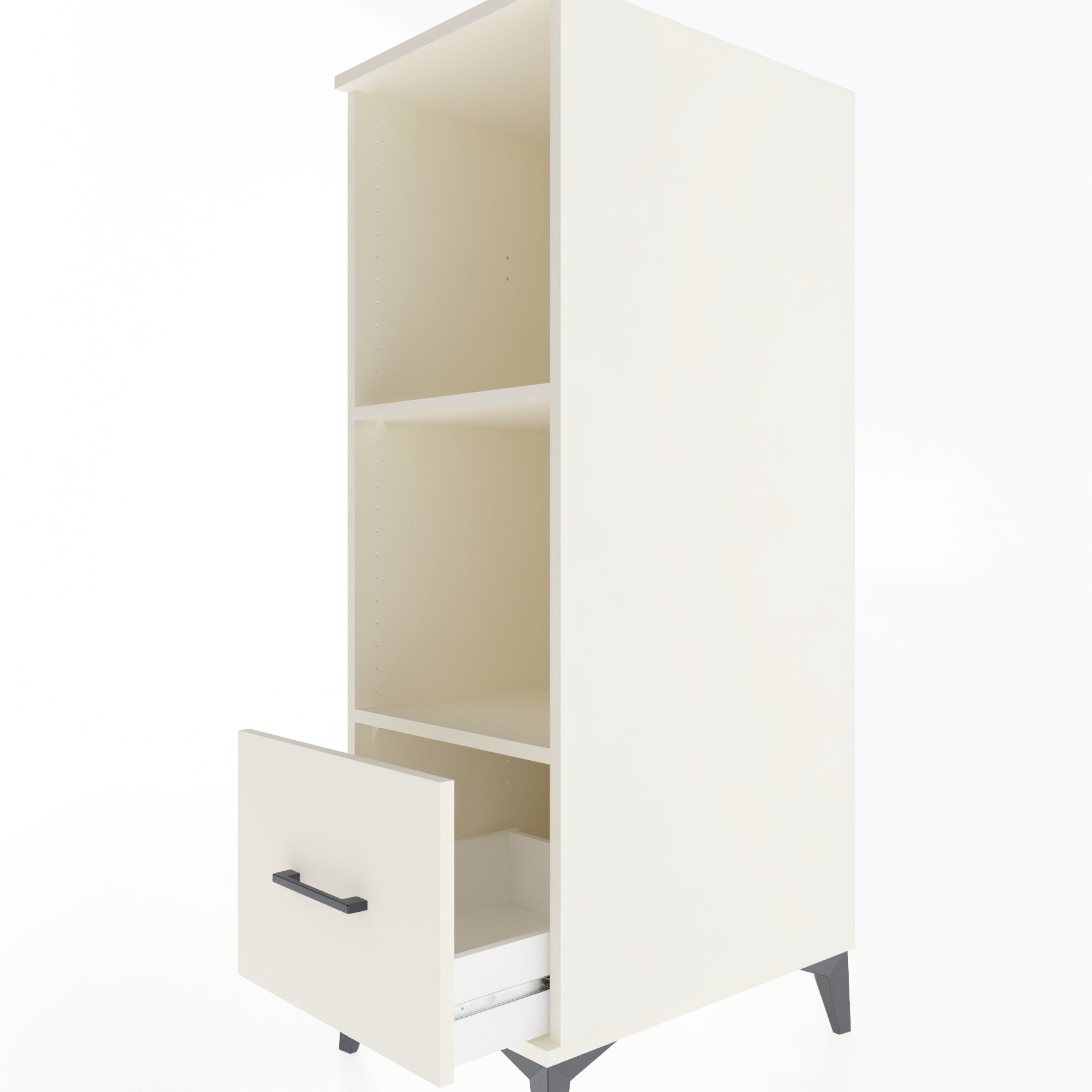Woodntry Modular Cabinet Moonstone 44x59x122 cm with Drawers and Shelves CR68-1