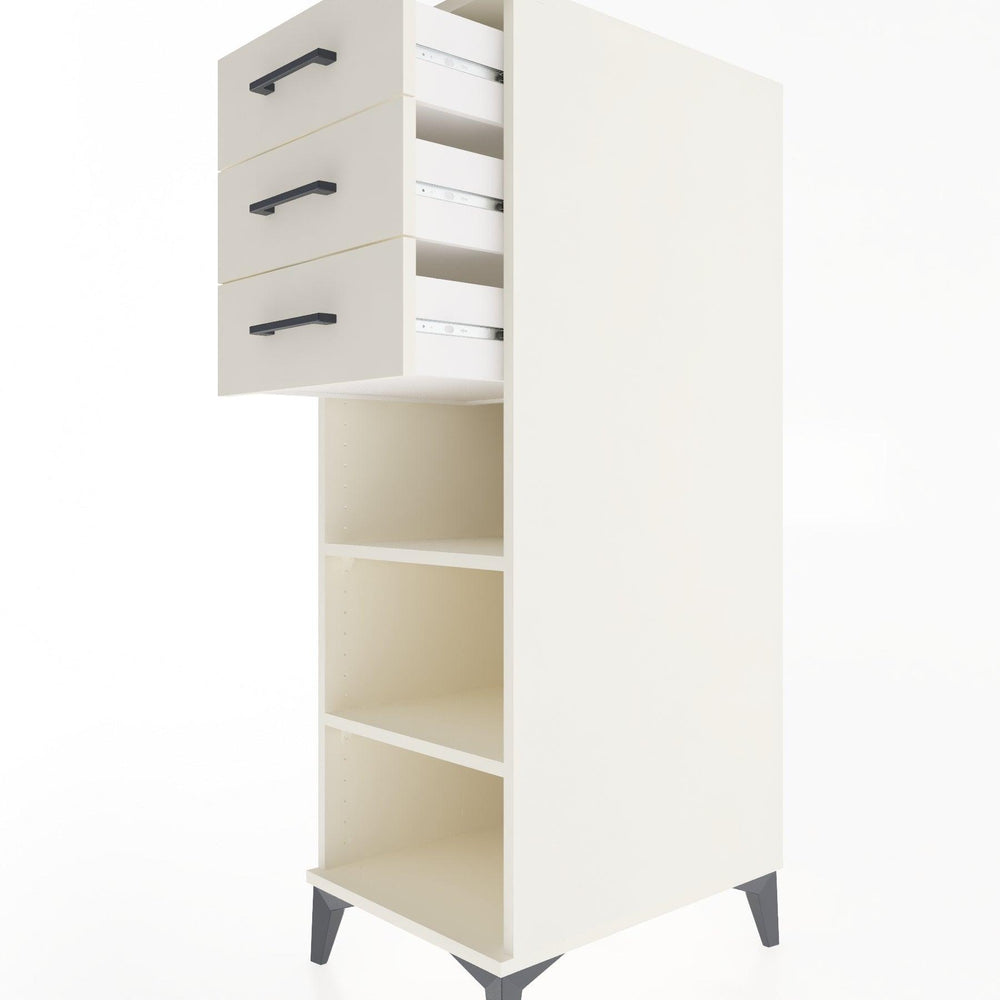 Woodntry Modular Cabinet Moonstone 44x59x122 cm with Drawers and Shelves CR118-1