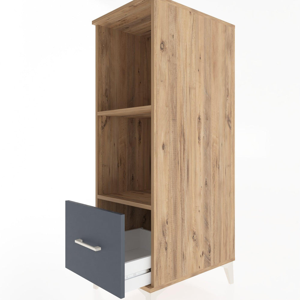 Woodntry Modular Cabinet Pine 44x30x122 cm with Drawers and Shelves CR68-3