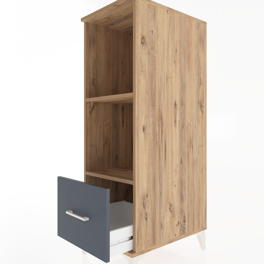 Woodntry Modular Cabinet Pine 44x59x122 cm with Drawers and Shelves CR68-3