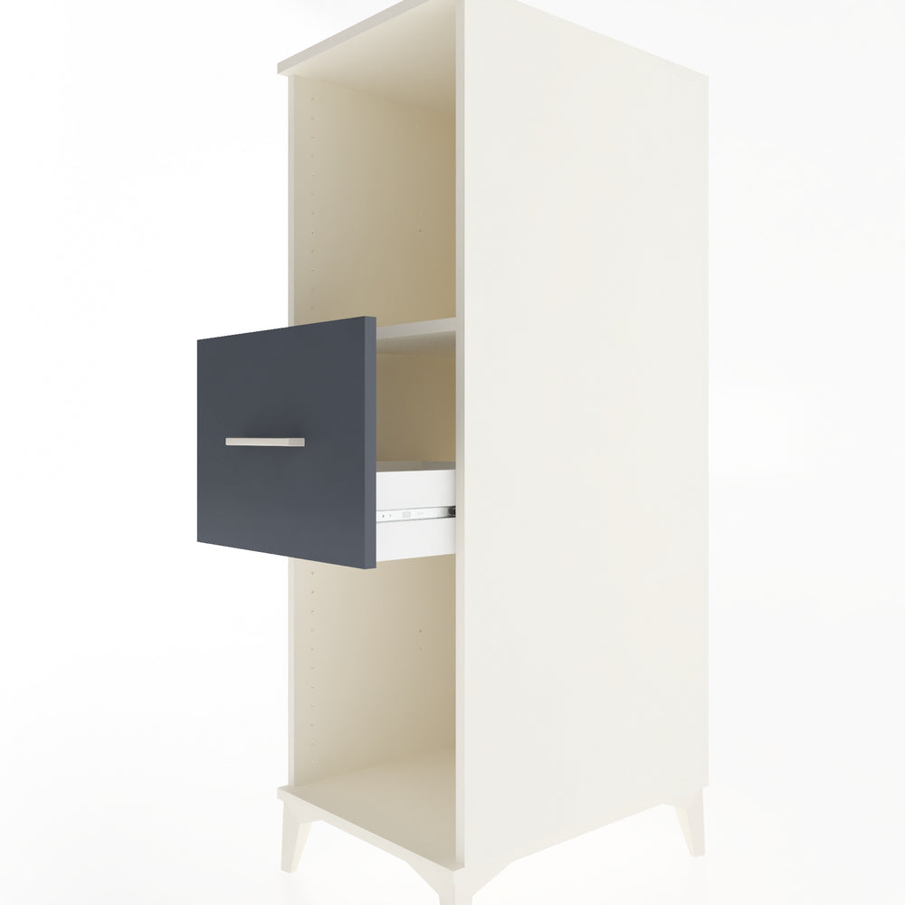 Woodntry Modular Cabinet Moonstone 44x59x122 cm with Drawers and Shelves CR69-1