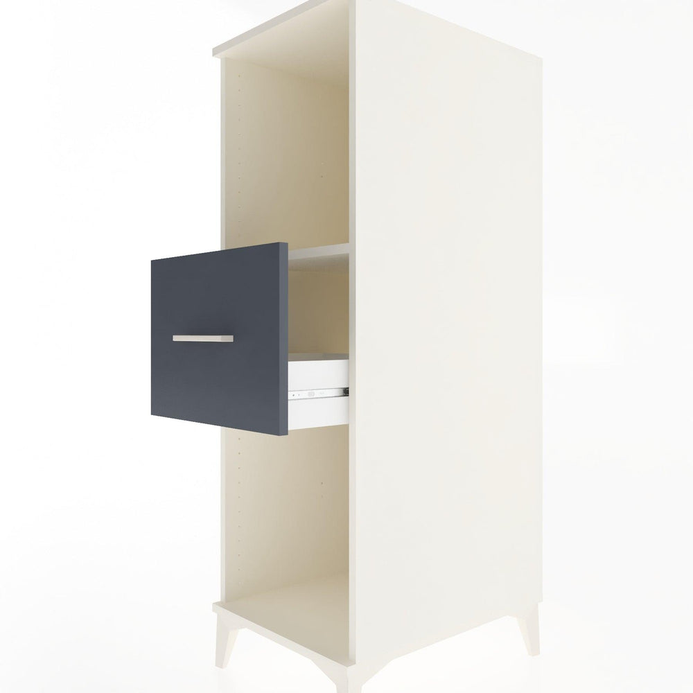 Woodntry Modular Cabinet Moonstone 44x30x122 cm with Drawers and Shelves CR69-1
