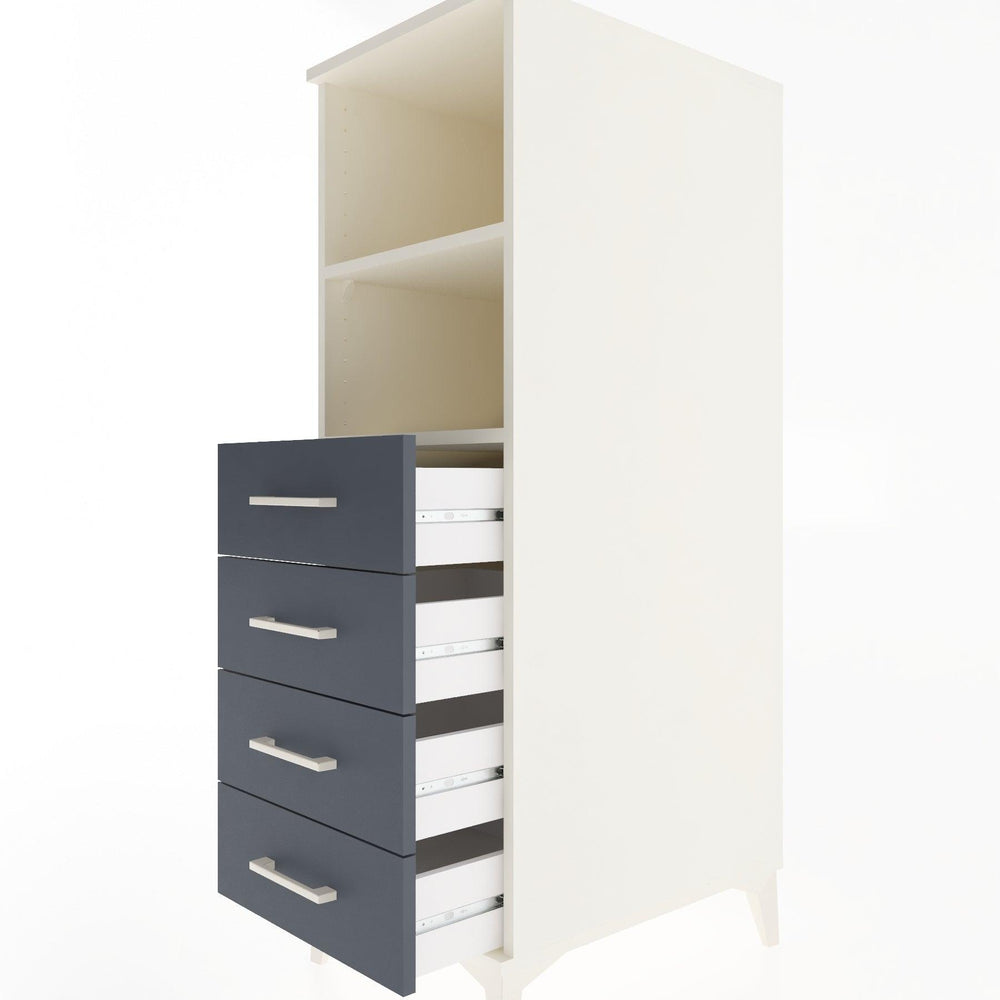 Woodntry Modüler Dolap Aytaşı 44x30x122 cm Çekmeceli ve Raflı CR119-1