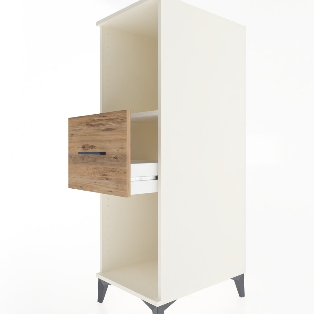 Woodntry Modular Cabinet Moonstone 44x59x122 cm with Drawers and Shelves CR69-1