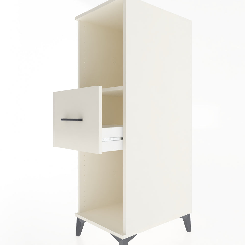 Woodntry Modular Cabinet Moonstone 44x59x122 cm with Drawers and Shelves CR69-1