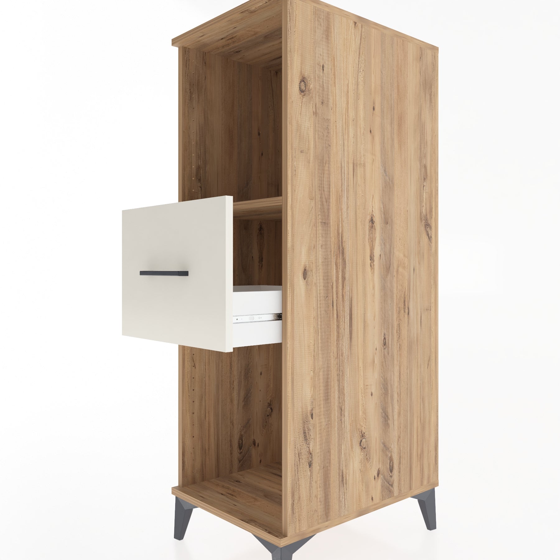Woodntry Modular Cabinet Pine 44x59x122 cm with Drawers and Shelves CR69-3