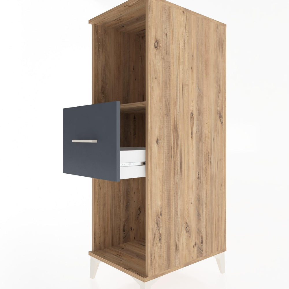 Woodntry Modular Cabinet Pine 44x30x122 cm with Drawers and Shelves CR69-3