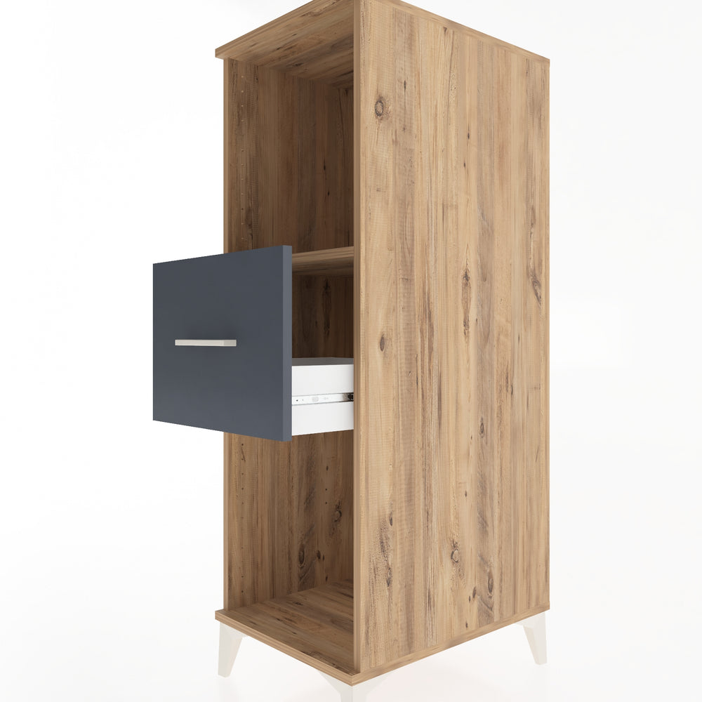 Woodntry Modular Cabinet Pine 44x59x122 cm with Drawers and Shelves CR69-3