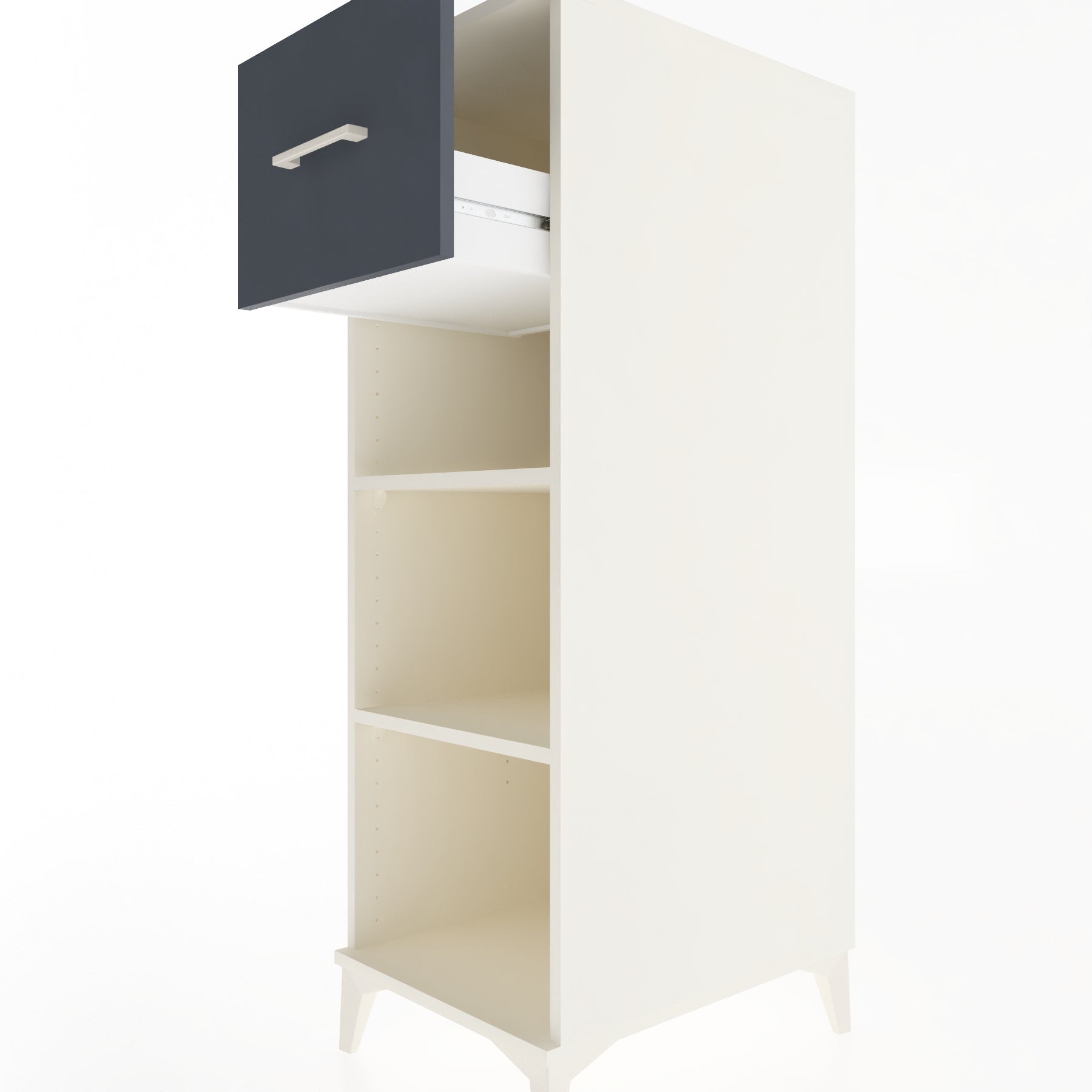 Woodntry Modular Cabinet Moonstone 44x59x122 cm with Drawers and Shelves CR70-1