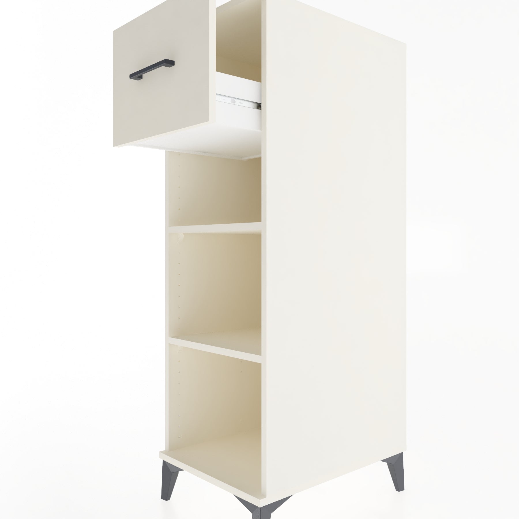 Woodntry Modular Cabinet Moonstone 44x59x122 cm with Drawers and Shelves CR70-1