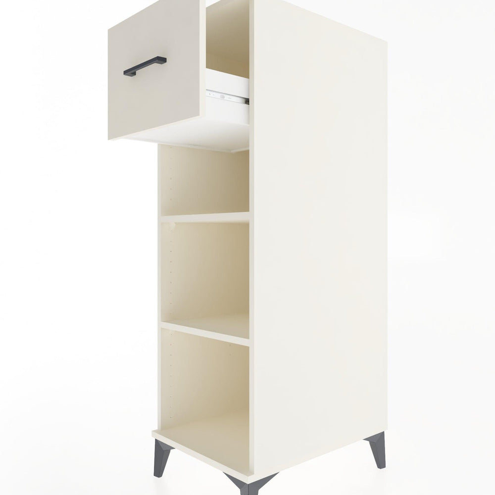Woodntry Modular Cabinet Moonstone 44x30x122 cm with Drawers and Shelves CR70-1