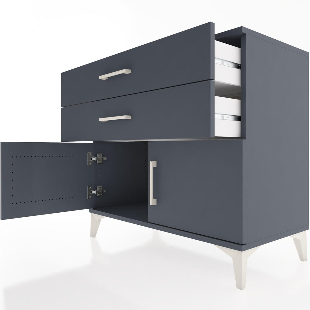 Woodntry Modular Dresser Anthracite 88x44x68 cm with Cover and Drawer KC20-2