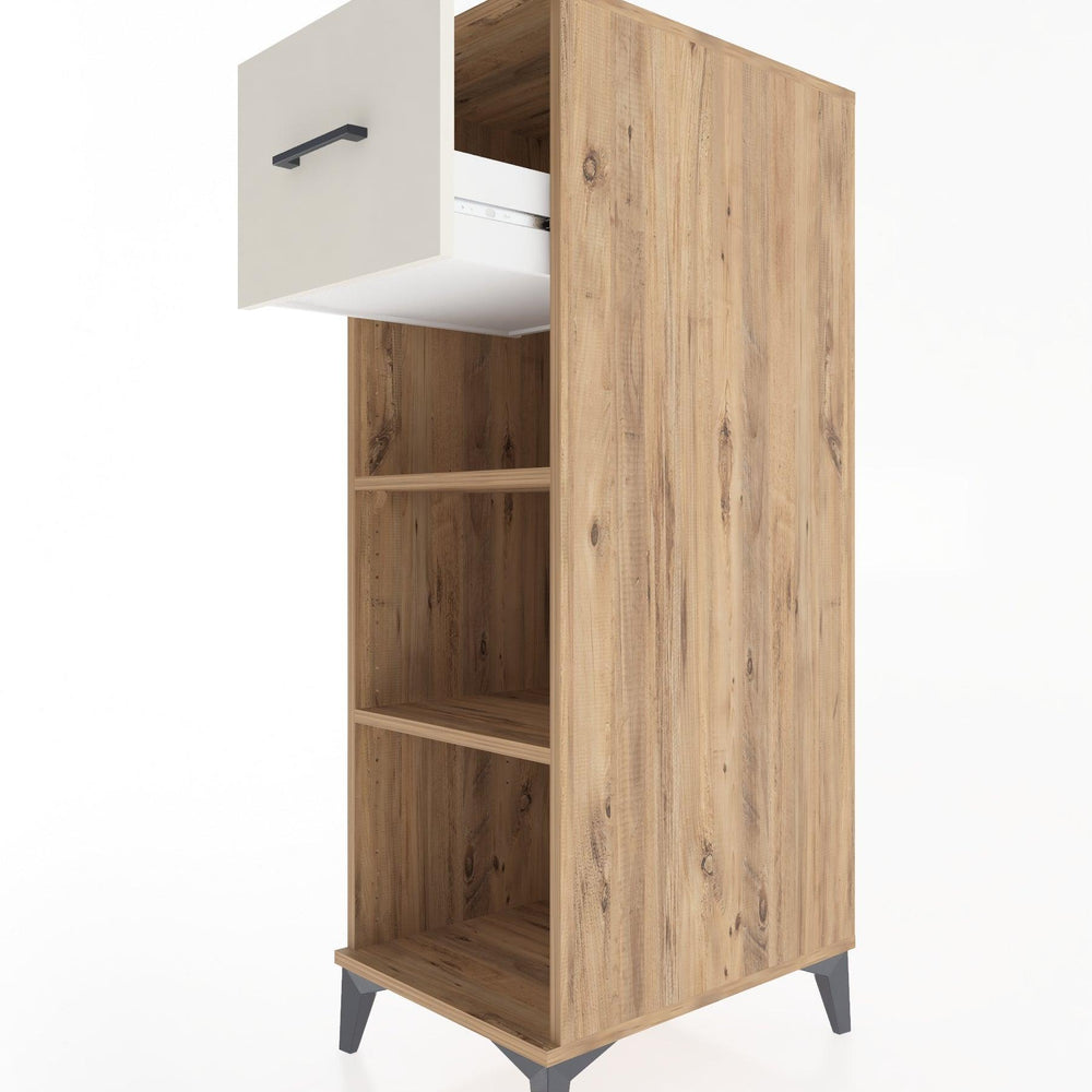 Woodntry Modular Cabinet Pine 44x30x122 cm with Drawers and Shelves CR70-3