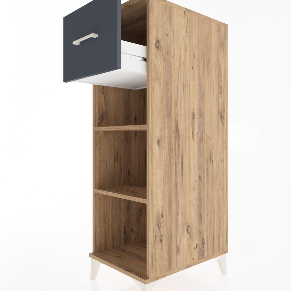 Woodntry Modular Cabinet Pine 44x59x122 cm with Drawers and Shelves CR70-3