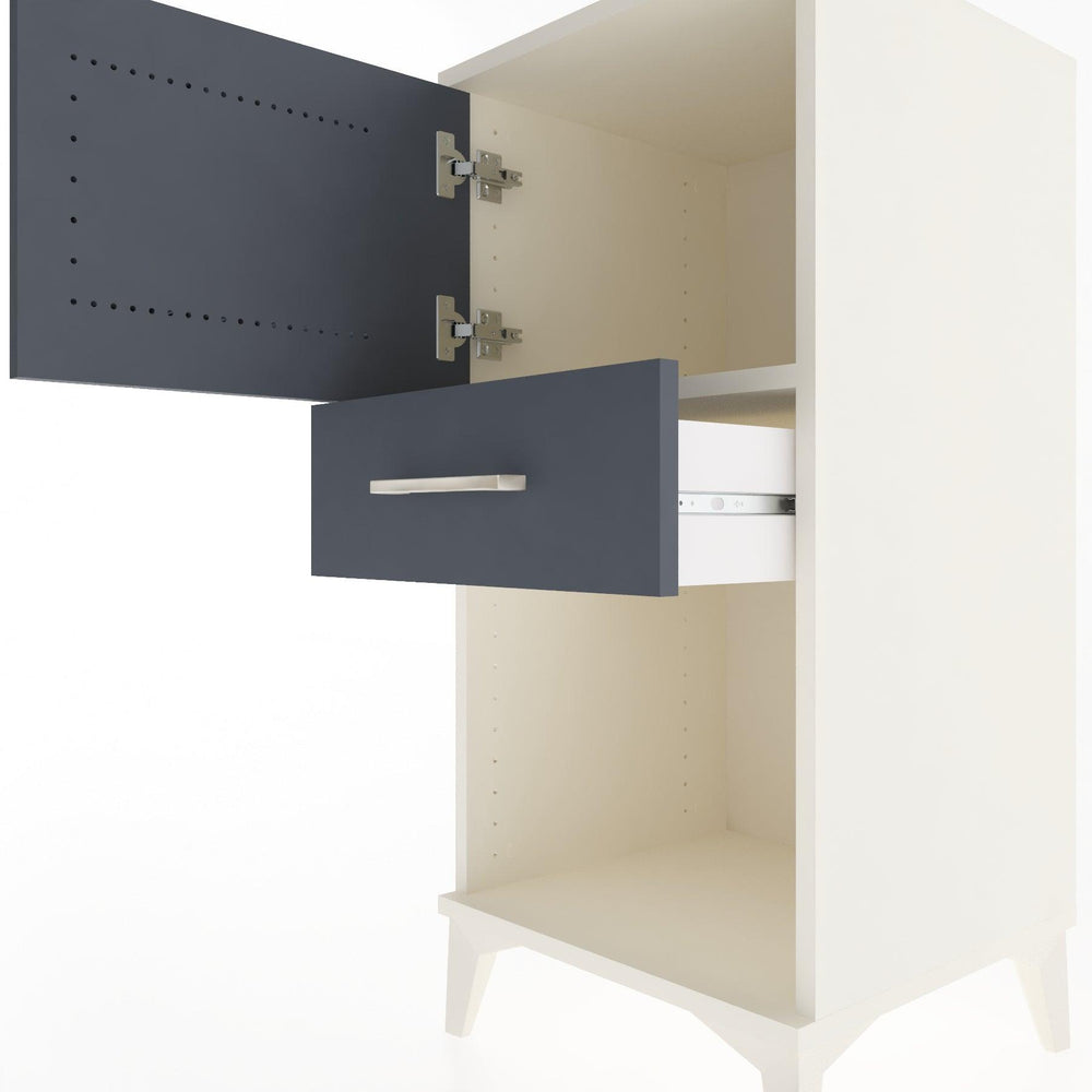 Woodntry Modular Nightstand Moonstone 44x44x84 cm Functional F43-1