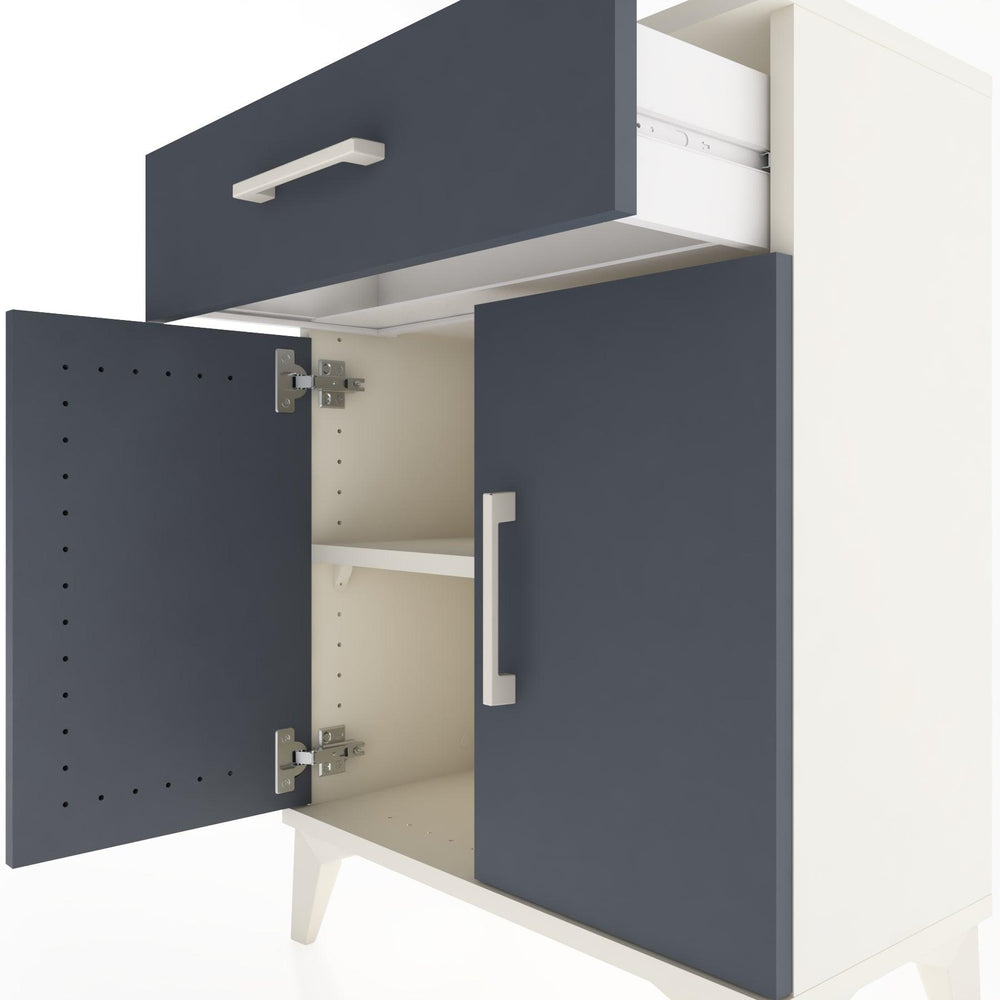 Woodntry Modular Nightstand Moonstone 60x30x68 cm with Cover and Drawer KC21-1