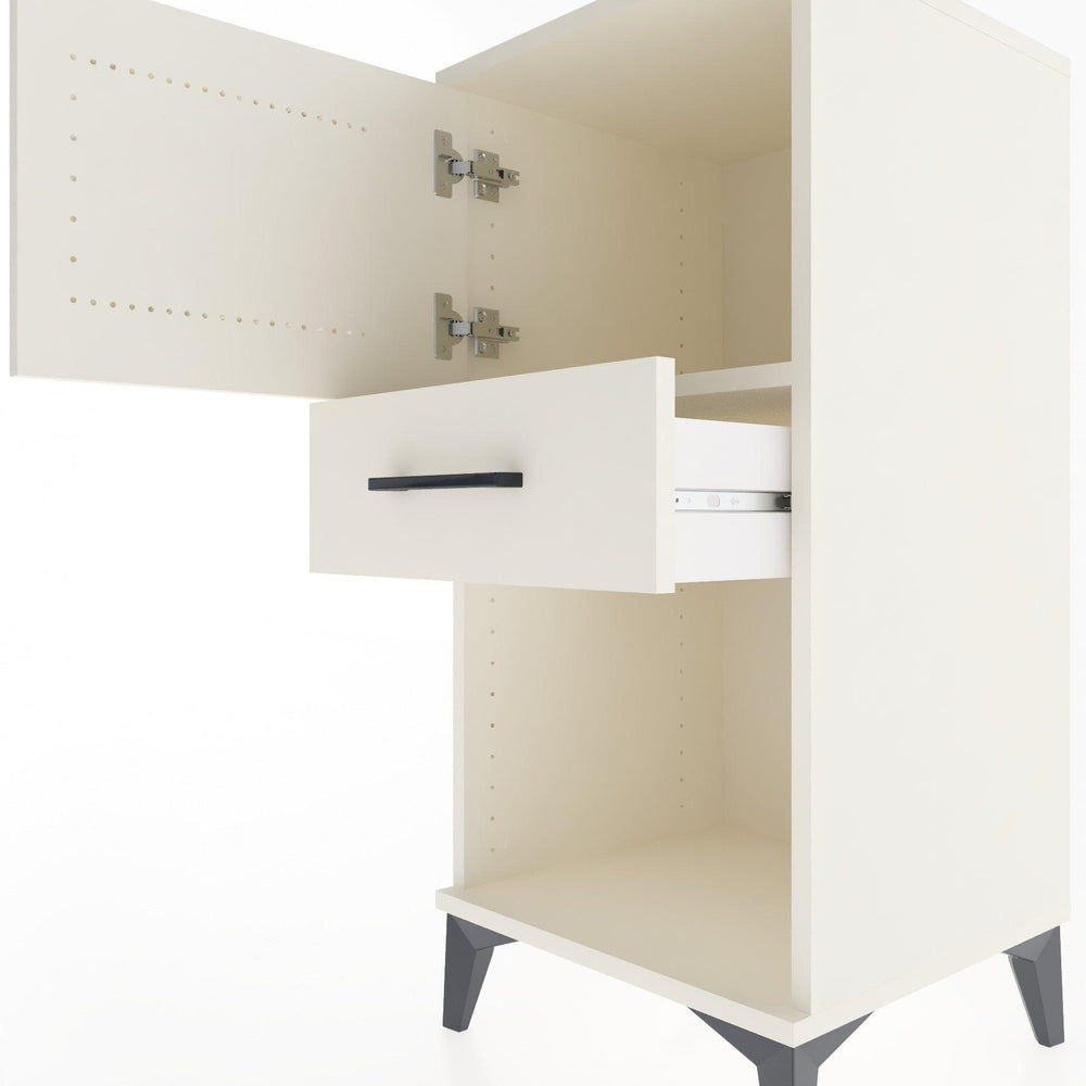 Woodntry Modular Nightstand Moonstone 44x44x84 cm Functional F43-1