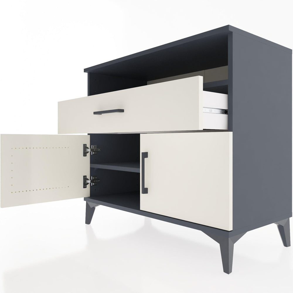 Woodntry Modüler Şifonyer Antrasit 88x44x68 cm Fonksiyonel F21-2