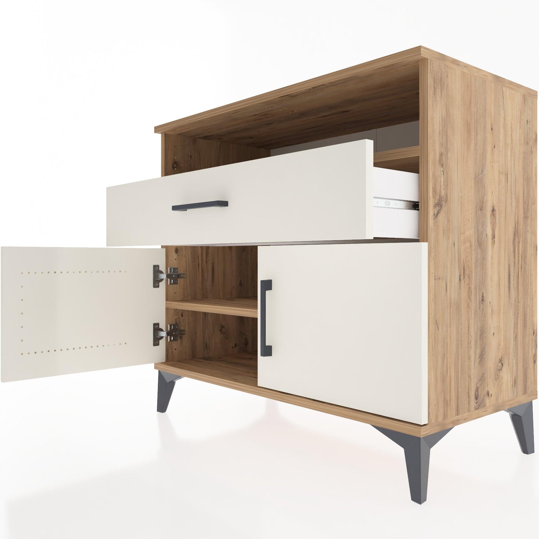 Woodntry Modüler Şifonyer Çam 88x44x68 cm Fonksiyonel F21-3