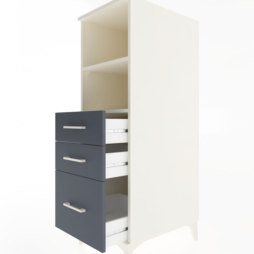 Woodntry Modular Cabinet Moonstone 44x59x122 cm with Drawers and Shelves CR72-1
