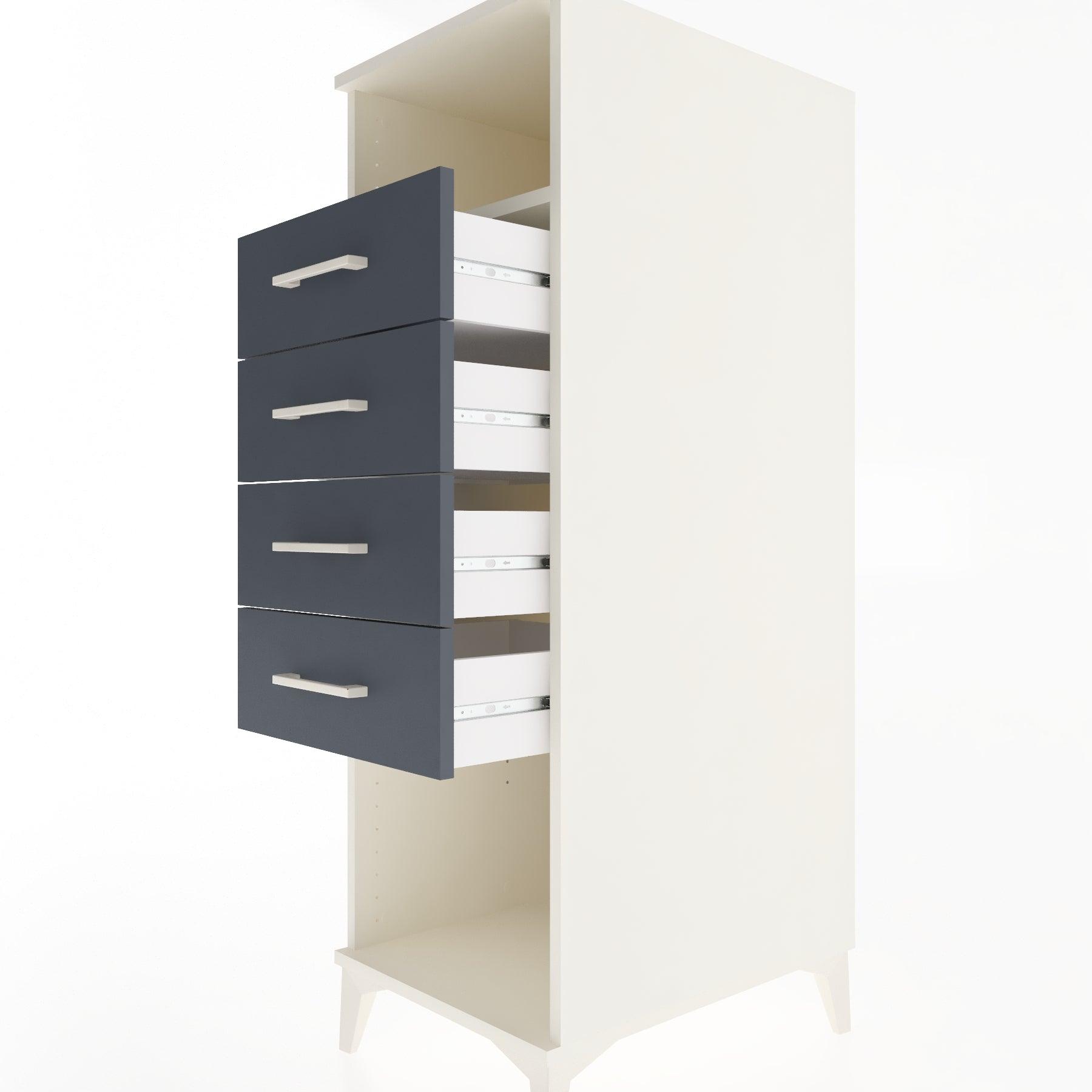 Woodntry Modular Cabinet Moonstone 44x59x122 cm with Drawers and Shelves CR122-1