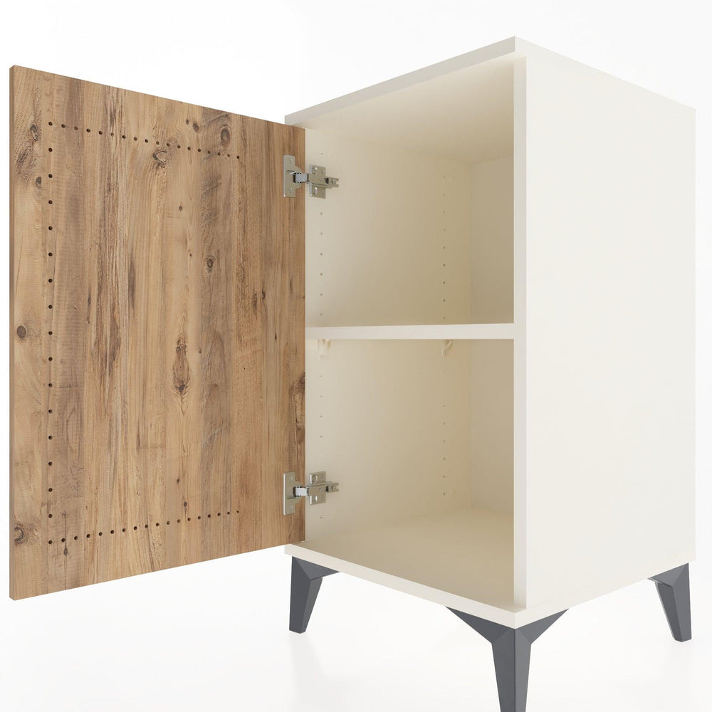 Woodntry Modular Nightstand Moonstone 44x44x68 cm With Lid K22-1