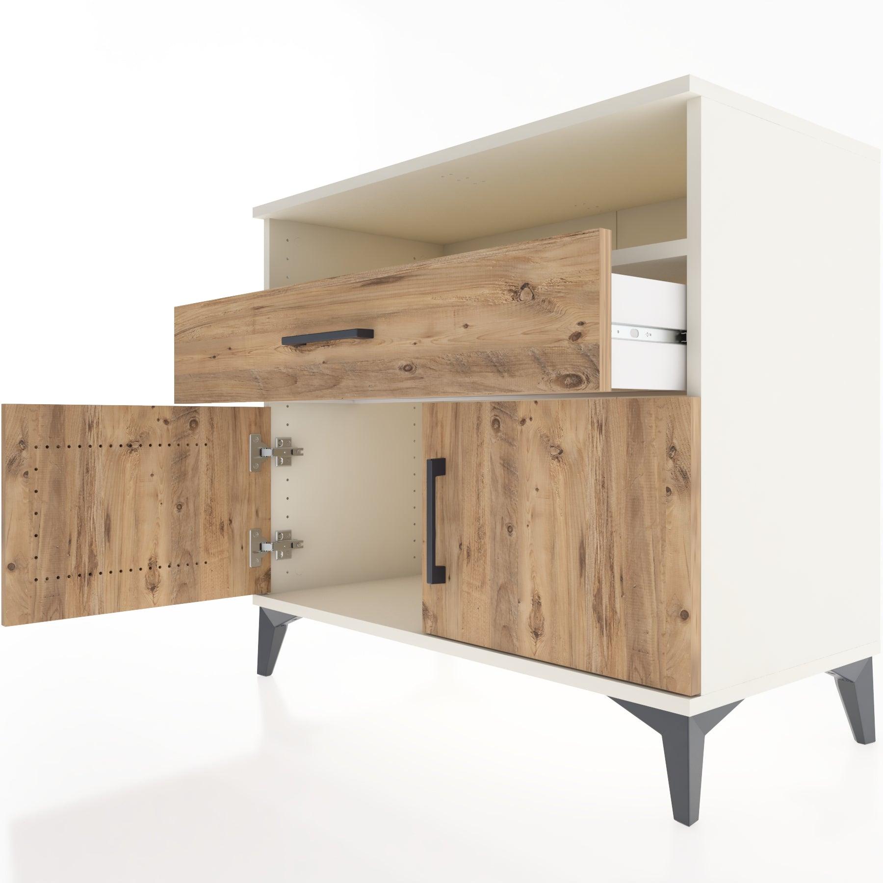 Woodntry Modüler Şifonyer Aytaşı 88x44x68 cm Fonksiyonel F22-1
