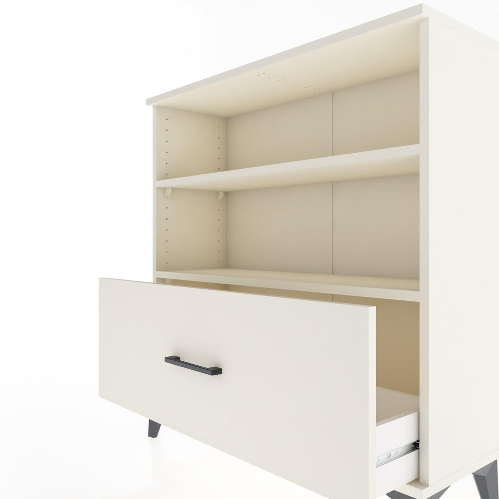 Woodntry Modüler Şifonyer Aytaşı 88x30x84 cm Çekmeceli ve Raflı CR22-1