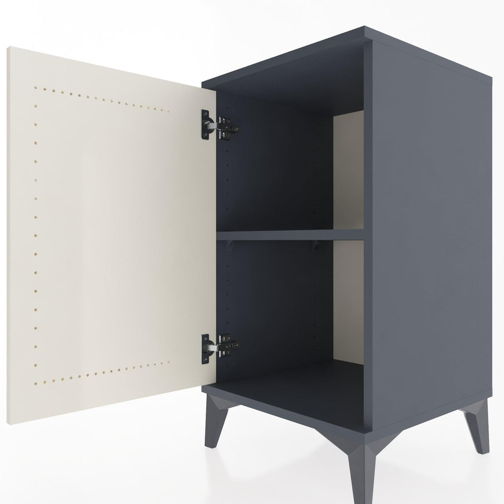 Woodntry Modular Nightstand Anthracite 44x44x68 cm with Lid K22-2