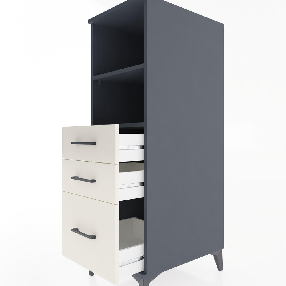 Woodntry Modular Cabinet Anthracite 44x30x122 cm Functional F72-2