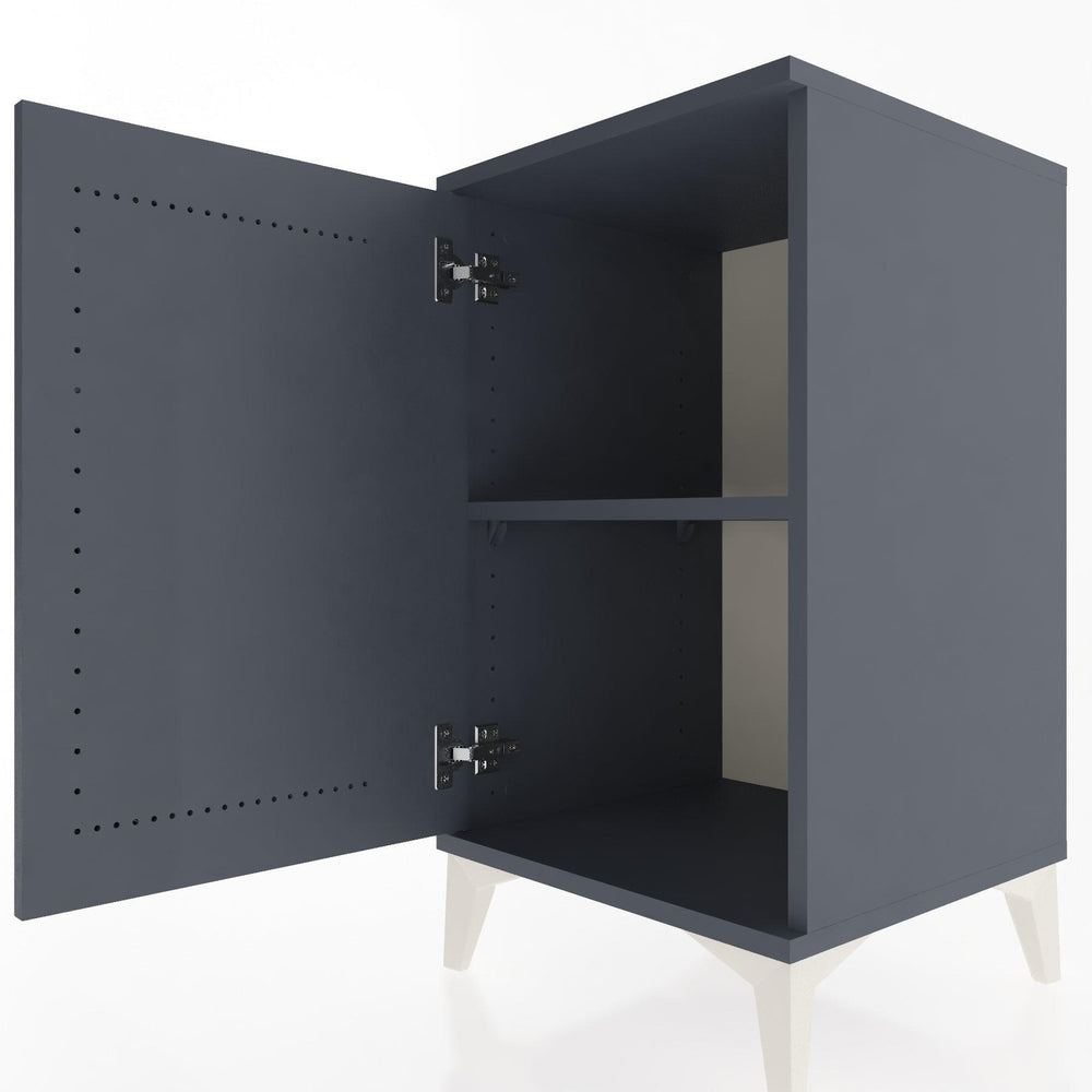 Woodntry Modular Nightstand Anthracite 44x44x68 cm with Lid K22-2