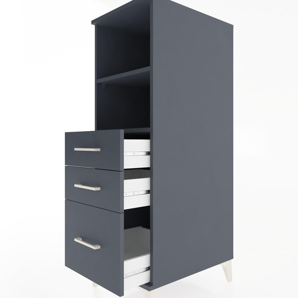 Woodntry Modular Cabinet Anthracite 44x30x122 cm Functional F72-2