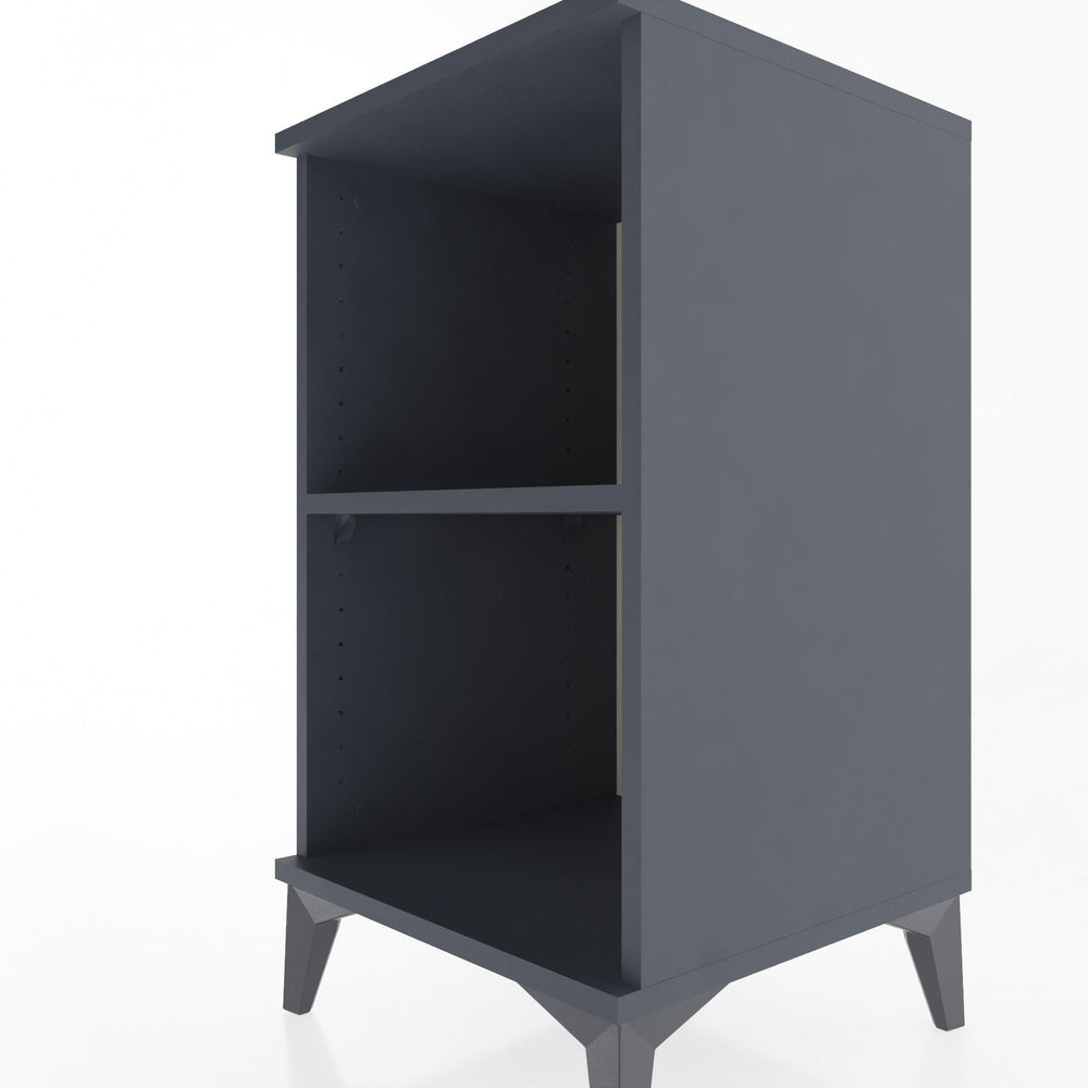 Woodntry Modular Nightstand Anthracite 44x44x68 cm with Shelf R23-2