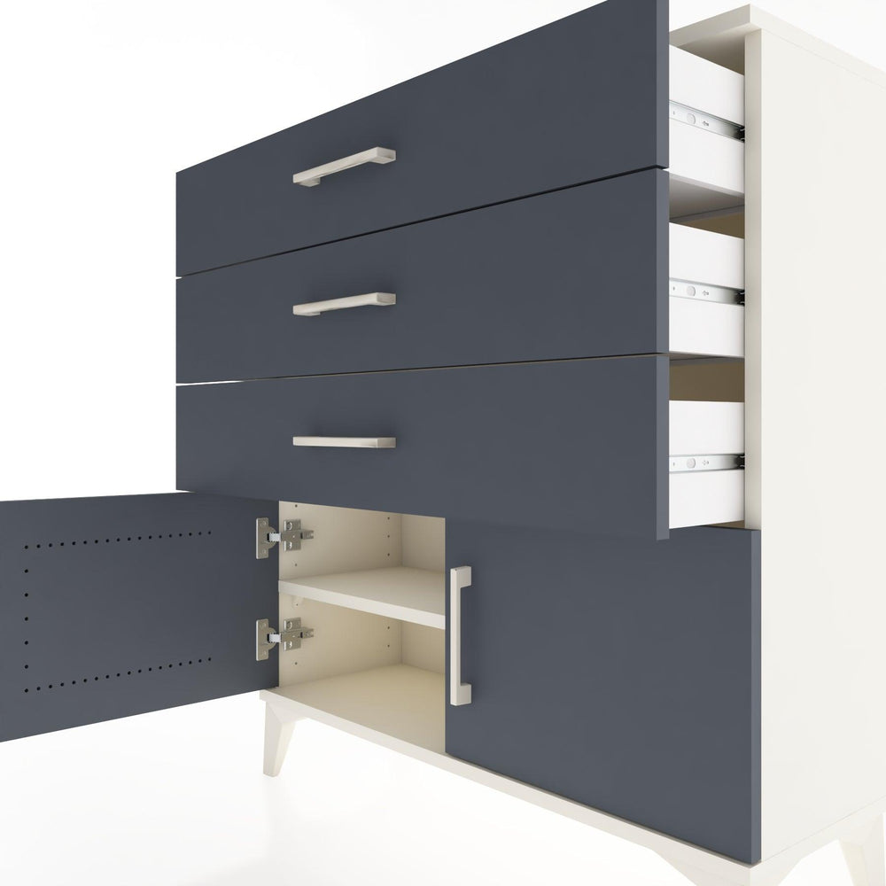 Woodntry Modüler Şifonyer Aytaşı 88x30x84 cm Kapaklı ve Çekmeceli KC23-1