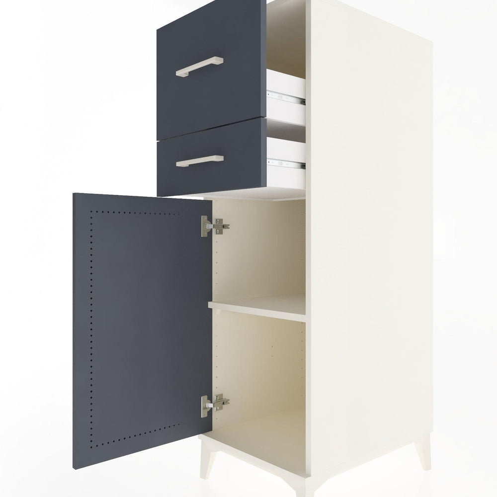 Woodntry Modular Cabinet Moonstone 44x30x122 cm with Doors and Drawers KC23-1