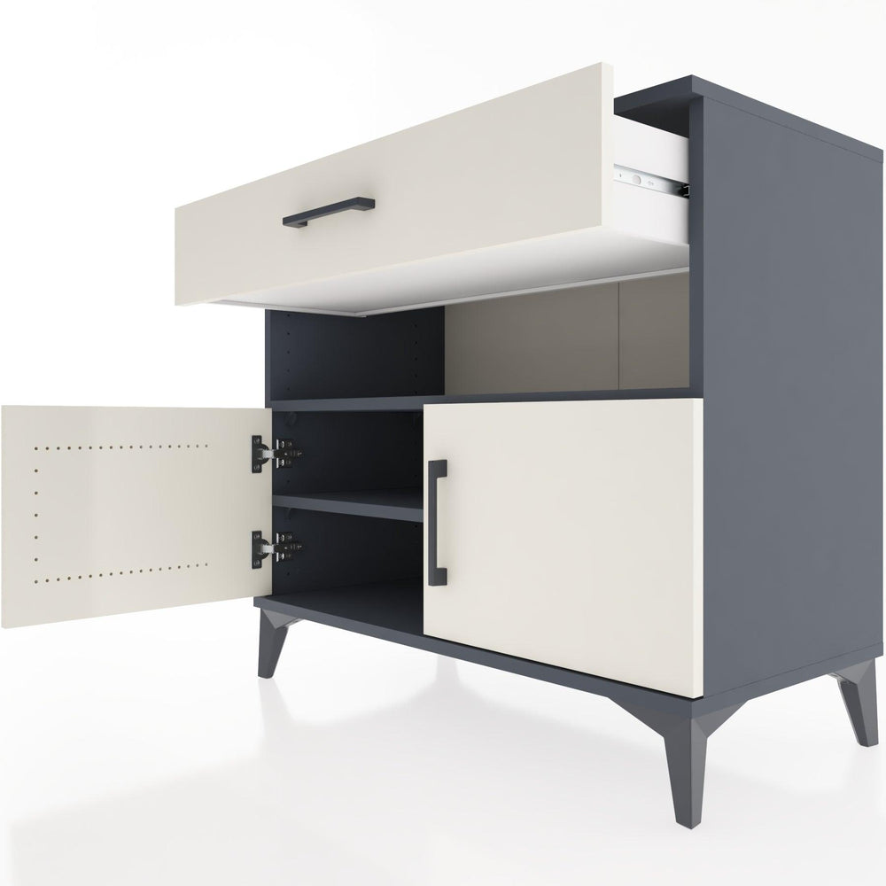 Woodntry Modüler Şifonyer Antrasit 88x44x68 cm Fonksiyonel F23-2