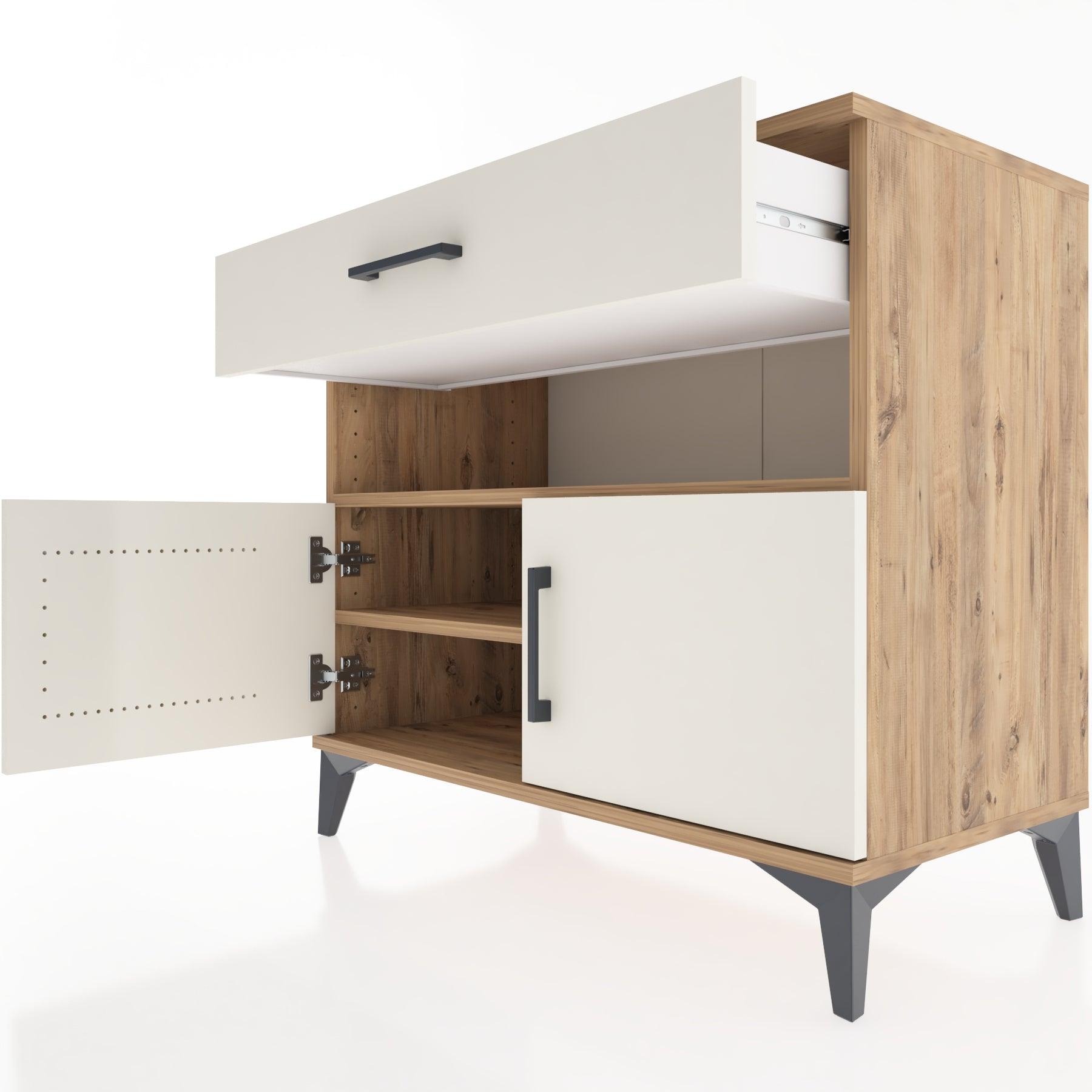 Woodntry Modüler Şifonyer Çam 88x44x68 cm Fonksiyonel F23-3
