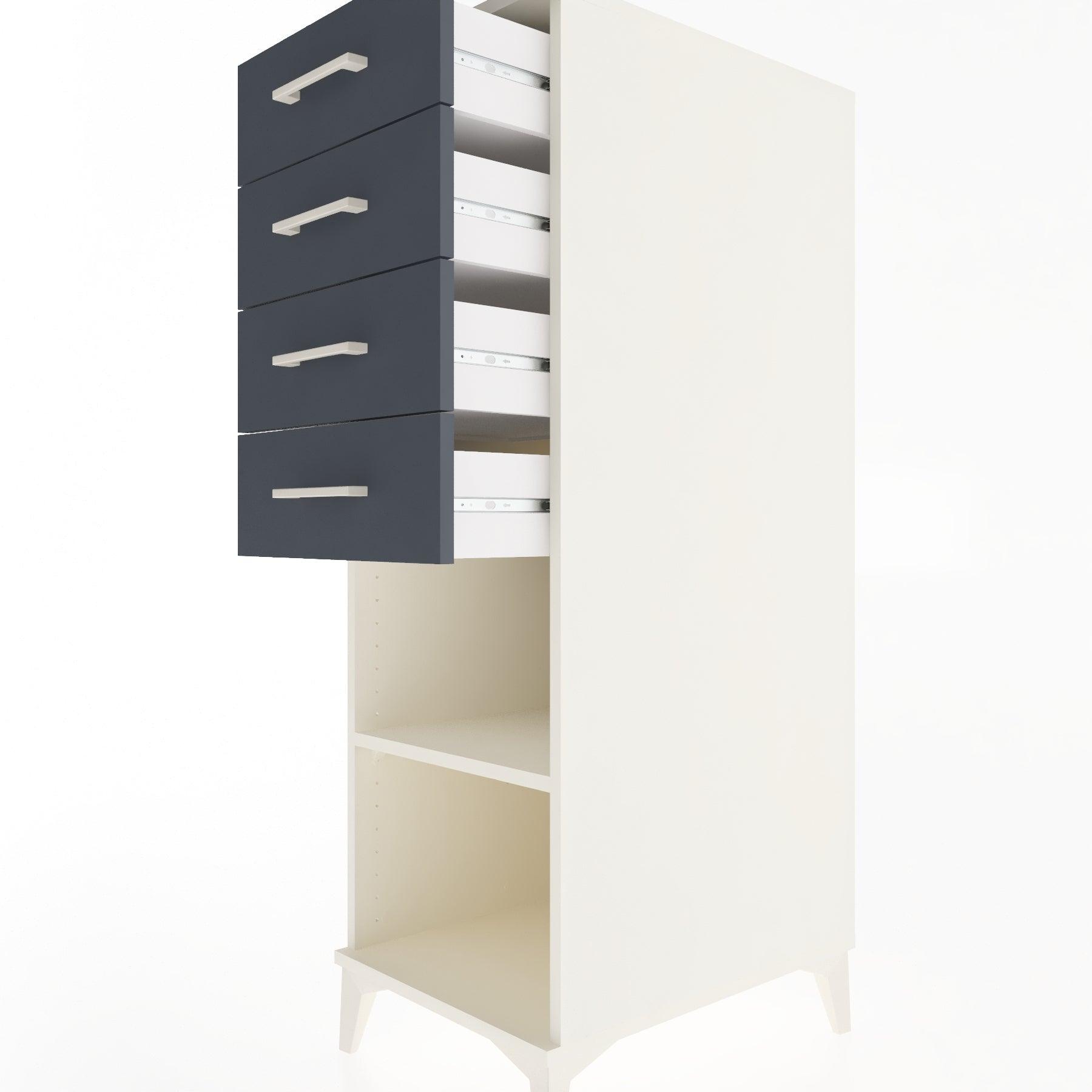 Woodntry Modular Cabinet Moonstone 44x59x122 cm with Drawers and Shelves CR124-1